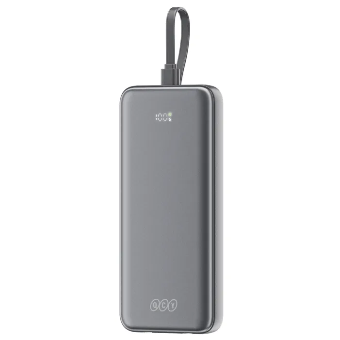 QCY Pulse PB10H 10000mAh Power Bank with 3 Built-in Cables — image 3 of 5