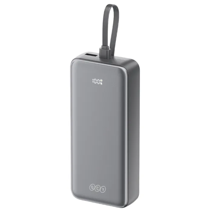 QCY Pulse PB20D 20000mAh Power Bank with 3 Built-in Cables — image 3 of 6