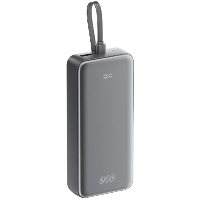 QCY Pulse PB20D 20000mAh Power Bank with 3 Built-in Cables — image 5 of 6