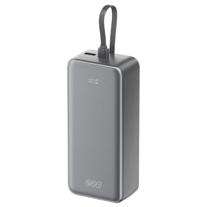 QCY Pulse PB30B 30000mAh Power Bank with 3 Built-in Cables — image 4 of 7