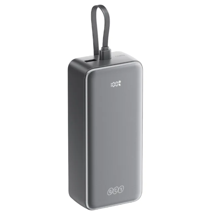 QCY Pulse PB30B 30000mAh Power Bank with 3 Built-in Cables — image 5 of 7
